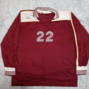 Vintage Cannon Womens Shirt Jersey Red Tee Pullover Long Sleeve Volleyball XL‎